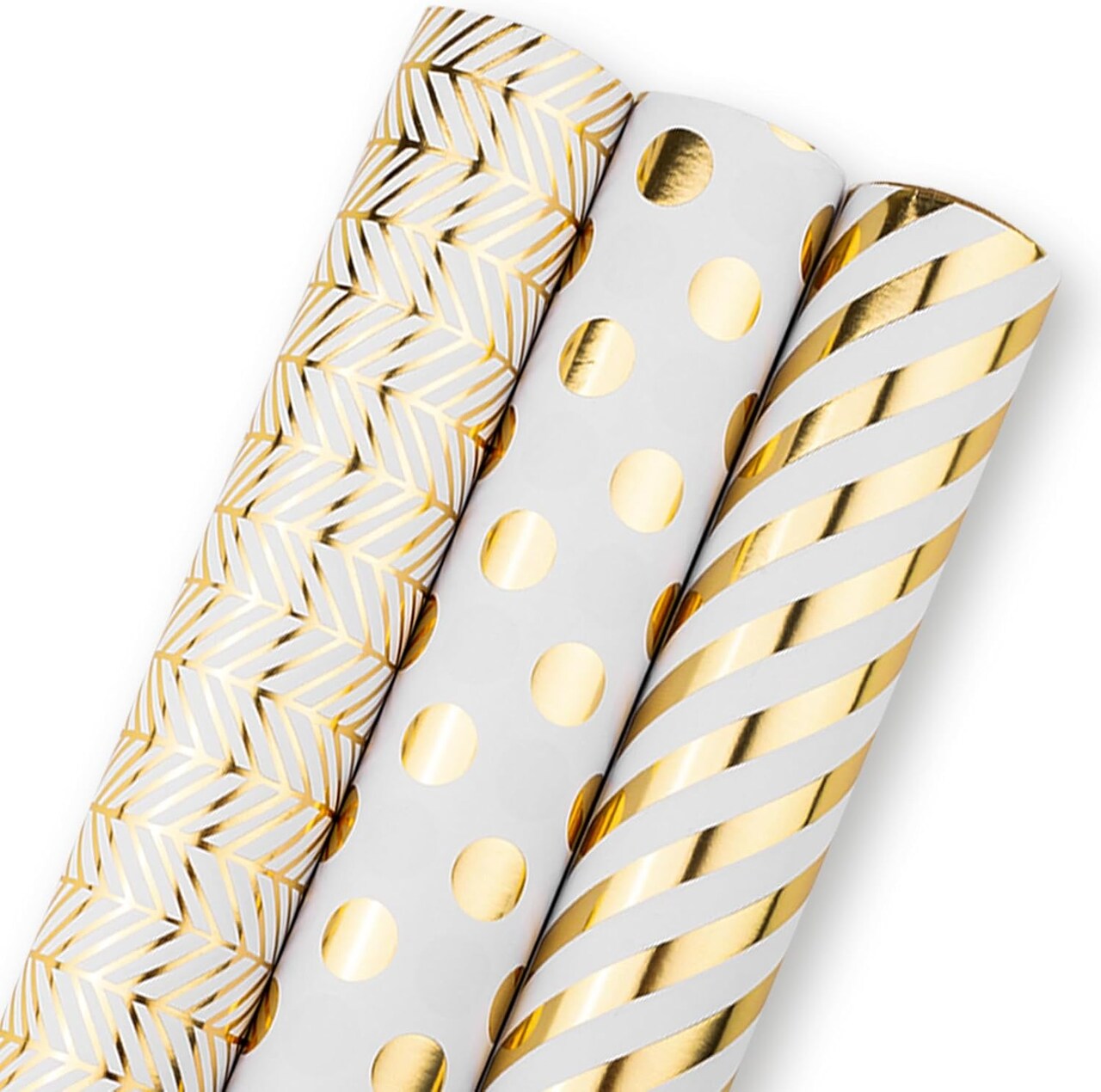 Gold Birthday Wrapping Paper Roll 17 inch x 120 inch Per roll